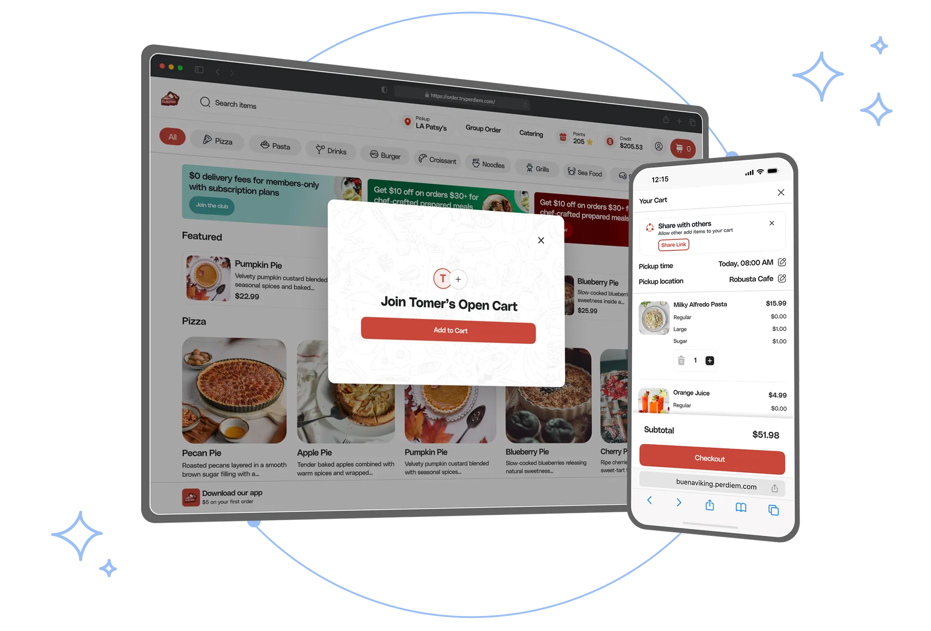 Take office group orders in one place