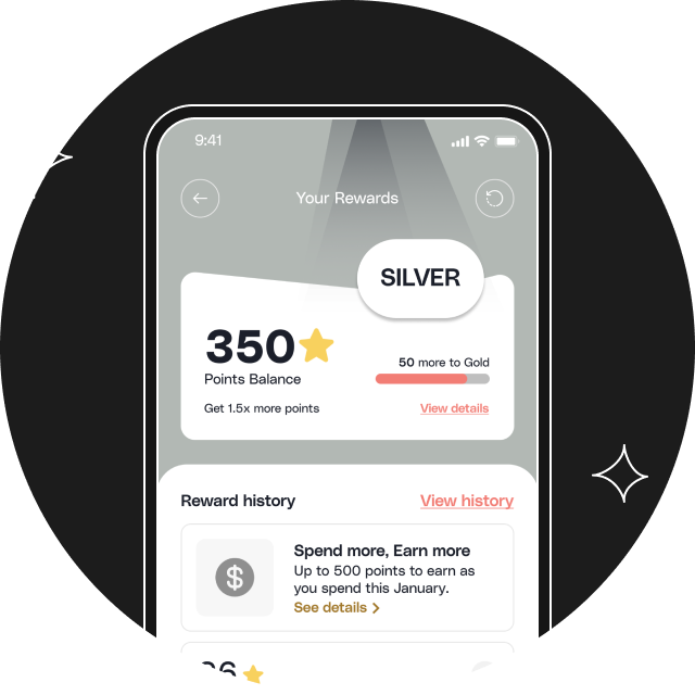 Silver loyalty tier illustration