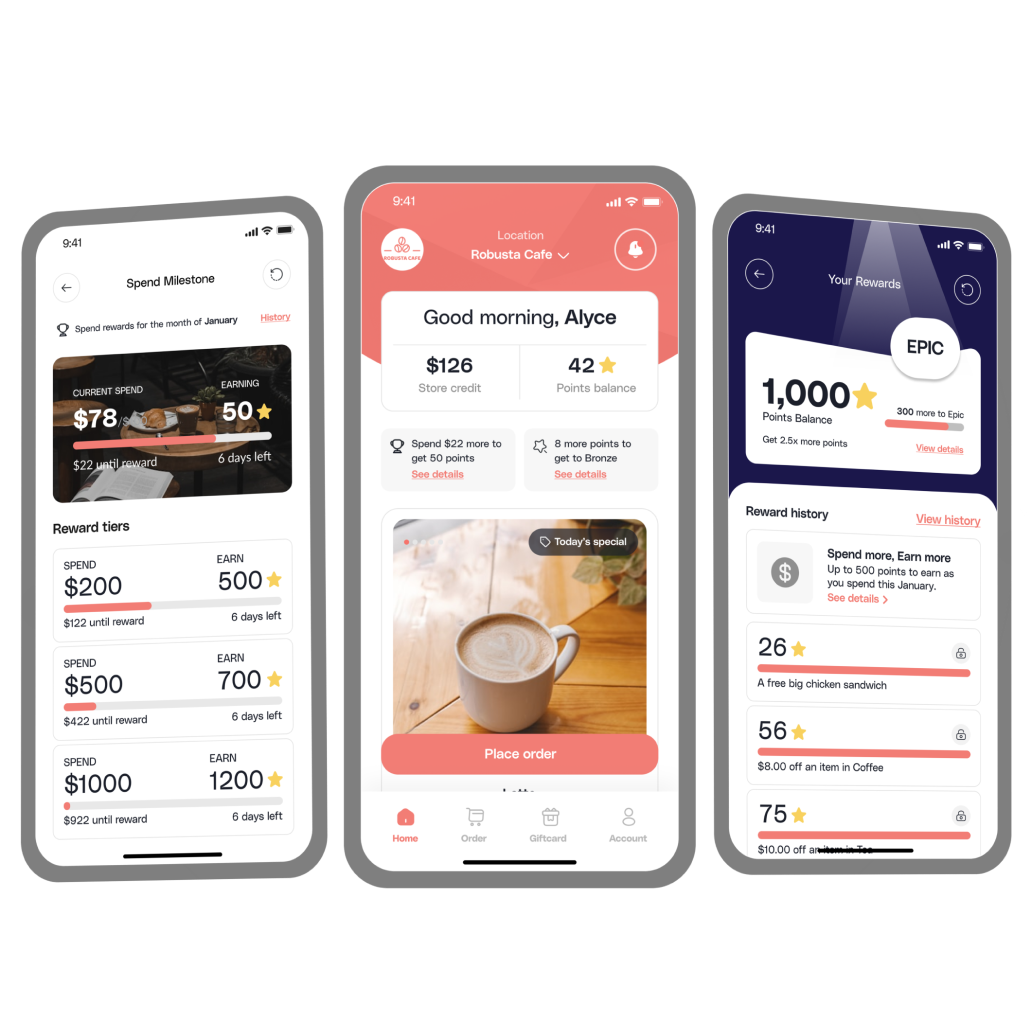 Reward customers as they spend