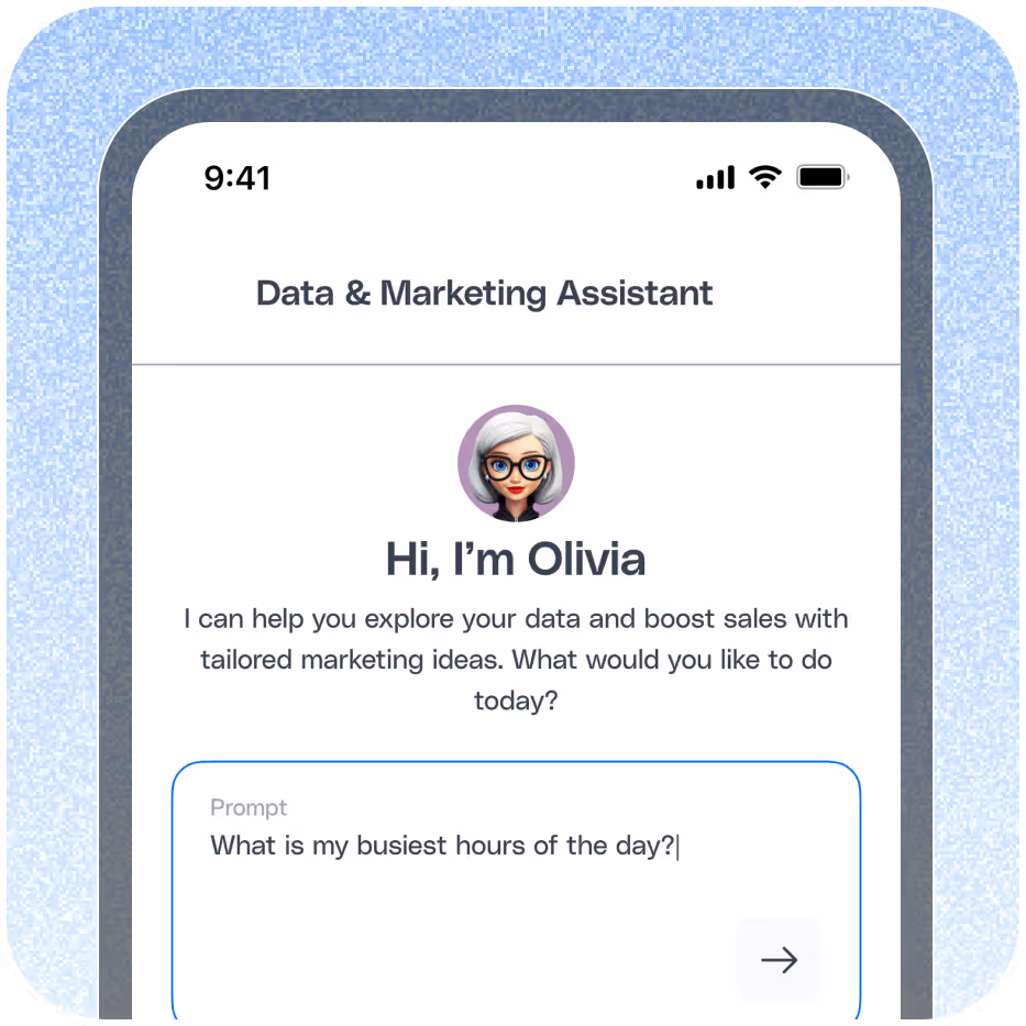 Create campaigns on the go with Olivia