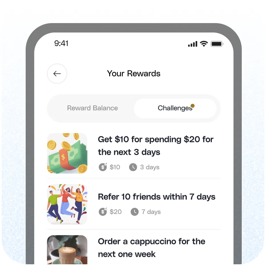 Motivate customers with monthly challenges