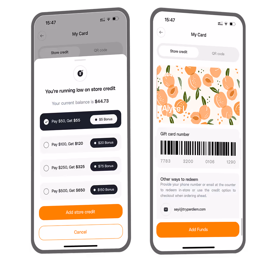 Reward them with store credit